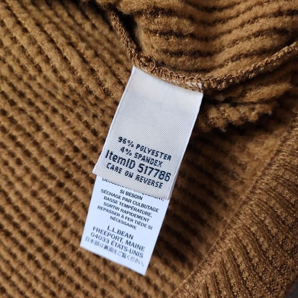 LL Bean Birchwood Brushed Waffle Pullover - Picture 6 of 10